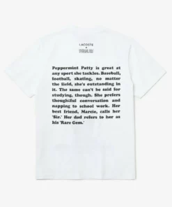 LACOSTE X PEANUTS - T-shirt Imprimé - Blanc -Lacoste Soldes Magasin 78c580659ebb4b2bb60a98f0b4f7b480