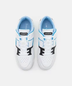 Lacoste EXCLUSIVE COURT CAGE - Baskets Basses - White/light Blue -Lacoste Soldes Magasin 799f2eddd8604eb2a8ca2c2676a72403