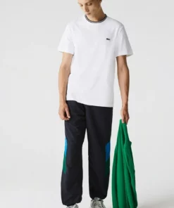 Lacoste T-shirt Imprimé - Blanc / Bleu Marine