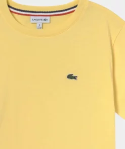 Lacoste TEE - T-shirt Basique - Yellow -Lacoste Soldes Magasin 7b0dc60b25ac4e2c9bd75aeea9f2a7ea