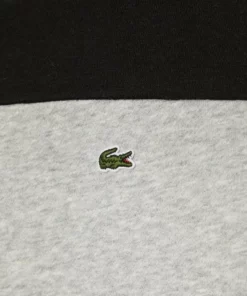 Lacoste Sweatshirt - Gris Chine Noir -Lacoste Soldes Magasin 7b9c80c3730c42a0926c89074a9fbe5f