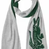 Lacoste Écharpe - Gris Chine Vert
