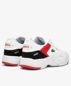 Lacoste STORM 96 - Baskets Basses - White/red -Lacoste Soldes Magasin 7c14522a2cb64cae8533579ce36781b6