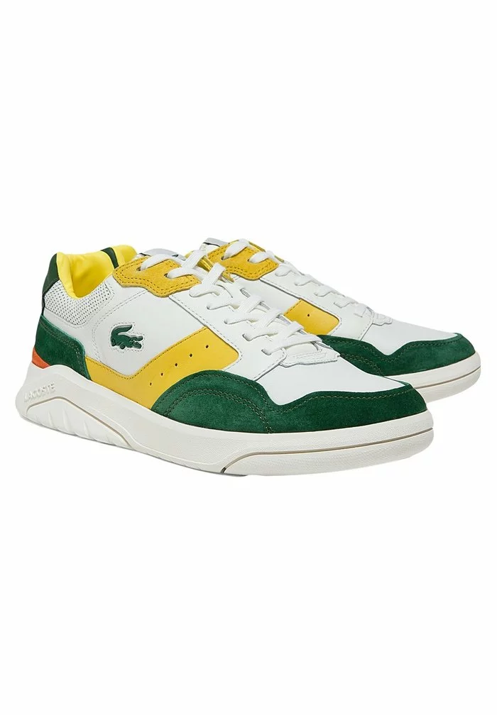 Lacoste Baskets Basses - Off White & Dark Green 4 Lacoste Baskets Basses - Off White & Dark Green – Image 4