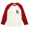 Lacoste KINDER - T-shirt à Manches Longues - Blanc / Rouge