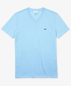 Lacoste T-shirt Basique - Bleu -Lacoste Soldes Magasin 7cd1ef3a021746fc9c6db5f54a2b69ad