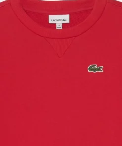 Lacoste Sweatshirt - Rouge -Lacoste Soldes Magasin 7e71fbbc69ec4fdabe8d0a754426139e