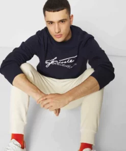Lacoste Sweatshirt - Navy Blue -Lacoste Soldes Magasin 7f4c2aa98cb04bb195f2378900ce4532