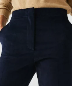 Lacoste DAMES - Pantalon Classique - Bleu Marine -Lacoste Soldes Magasin 7f50b3dcd7704428acd281ded1ec80f0