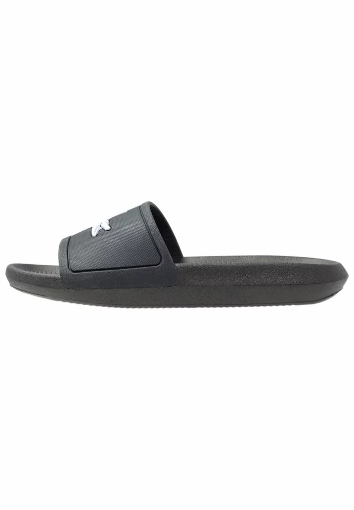 Lacoste CROCO SLIDE - Sandales De Bain - Black 2 Lacoste CROCO SLIDE - Sandales De Bain - Black – Image 2