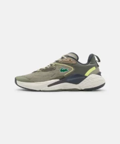 Lacoste ACESHOT - Baskets Basses - Khaki/light Yellow