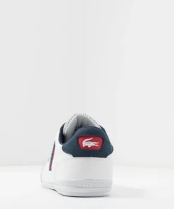 Lacoste CHAYMON - Baskets Basses - White/navy/red -Lacoste Soldes Magasin 800af31dbda747319f4541241ef82e45