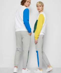 Lacoste UNISEX - Sweatshirt - White/blue Royal/broom/green -Lacoste Soldes Magasin 805c984aedd24156847149a17b2d83f1