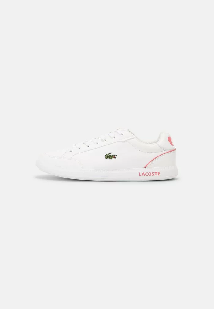 Lacoste GRADUATE CAP - Baskets Basses - White/dark Pink 2 Lacoste GRADUATE CAP - Baskets Basses - White/dark Pink – Image 2
