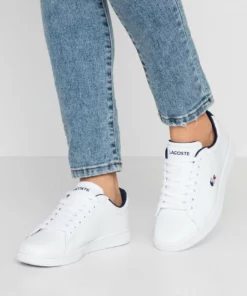 Lacoste CARNABY EVO - Baskets Basses - White/navy/red