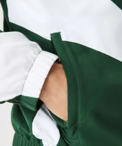 Lacoste Veste De Survêtement - Vert Blanc -Lacoste Soldes Magasin 822cc7a37e91489799a7e6a574f5900c