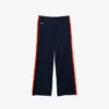 Lacoste Pantalon De Survêtement - Bleu Marine/blanc/orange