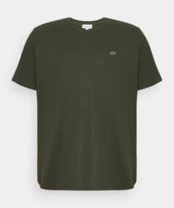Lacoste T-shirt Basique - Khaki -Lacoste Soldes Magasin 85ae915737d14b788d308f68aca52e46