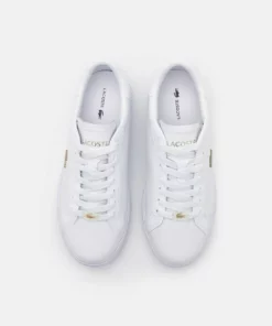 Lacoste POWER COURT - Baskets Basses - White/platinum -Lacoste Soldes Magasin 85b07cd146c24878812f48338bc8283f