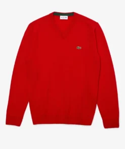 Lacoste Pullover - Rot -Lacoste Soldes Magasin 89598a0c6f2f4327894c8708e497a036