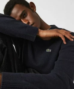 Lacoste Pullover - Bleu Marine -Lacoste Soldes Magasin 8a893dfa02a945609199d53f53def63c