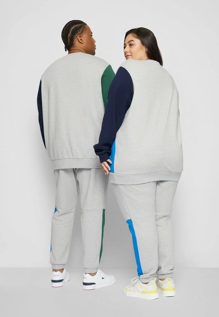 Lacoste PLUS UNISEX - Sweatshirt - Silver Chine/green-navy Blue Royal 3 Lacoste PLUS UNISEX - Sweatshirt - Silver Chine/green-navy Blue Royal – Image 3