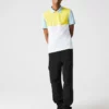 Lacoste Polo - Blanc / Jaune / Bleu Clair