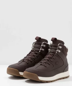 Lacoste URBAN BREAKER - Baskets Montantes - Dark Brown/offwhite -Lacoste Soldes Magasin 8cfc863cbbec4b28ae04559527a0b309