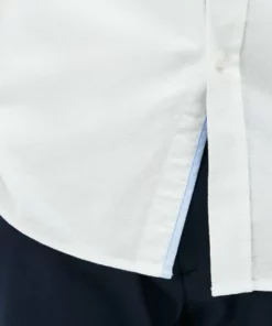 Lacoste CH4976-00 - Chemise - Blanc -Lacoste Soldes Magasin 8d19cf25790c44d3a9e770d209713376