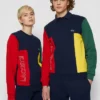 Lacoste UNISEX - Sweatshirt - Navy Blue/red Green Broom