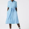 Lacoste Robe Pull - Bleu Clair