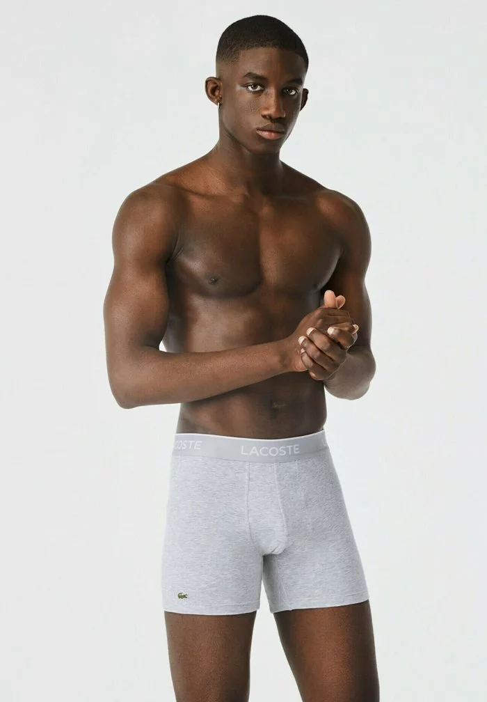 Lacoste 3 PACK - Shorty - Noir Blanc Gris Chine 1 Lacoste 3 PACK - Shorty - Noir Blanc Gris Chine