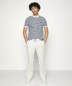 Lacoste T-shirt Imprimé - White/navy Blue -Lacoste Soldes Magasin 90fbd34231fa42bb9015b57fa2f7f45d