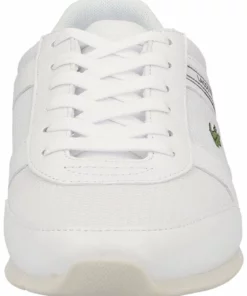 Lacoste Baskets Basses - Wht Dk Grn -Lacoste Soldes Magasin 91f51fd21b3547028ef3e965518cb9f1