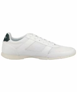 Lacoste Baskets Basses - Wht Dk Grn -Lacoste Soldes Magasin 92ac631b7f8f4eeab0e5fd7b29baa6e3