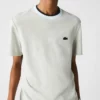 Lacoste T-shirt Basique - Blanc Beige Bleu Clair