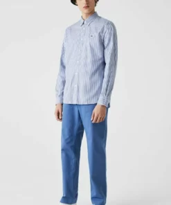 Lacoste Chemise - Blanc / Bleu