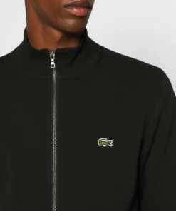 Lacoste Sweat à Capuche Zippé - Noir -Lacoste Soldes Magasin 93426c111f714c8fb2064c5c6e086287