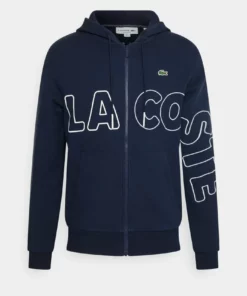 Lacoste Sweat à Capuche Zippé - Navy Blue