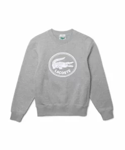 Lacoste Sweatshirt - Gris Chine -Lacoste Soldes Magasin 953be3410abf4ac6a559b192249cc4d2