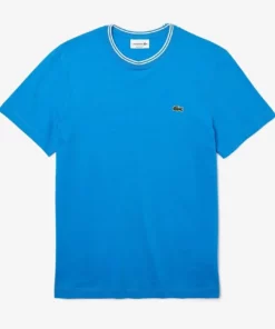 Lacoste T-shirt Basique - Bleu / Blanc 8 Lacoste T-shirt Basique - Bleu / Blanc -Lacoste Soldes Magasin 95c2e24d457743deb14d6ff06100c7c7