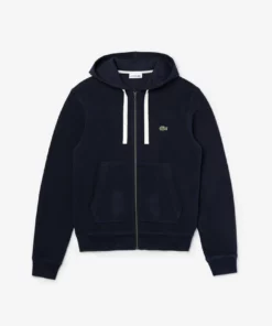 Lacoste Sweat à Capuche Zippé - Navy Blau -Lacoste Soldes Magasin 9623da9f6bce4a2a8d41c45cb61c9040