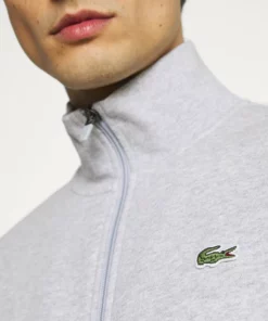 Lacoste Sweat à Capuche Zippé - Silver Chine/elephant Grey -Lacoste Soldes Magasin 964bffc4da5c4d7d8b45a457392d01ea