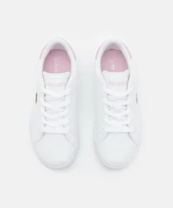Lacoste POWERCOURT - Baskets Basses - White/light Pink -Lacoste Soldes Magasin 96ccc84444e44435af8ba330cc5e0c18