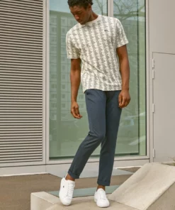 Lacoste POWERCOURT - Baskets Basses - White/navy/red