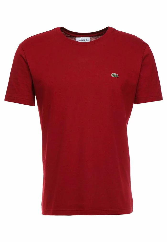 Lacoste T-shirt Basique - Bordeaux 4 Lacoste T-shirt Basique - Bordeaux – Image 4