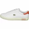 Lacoste POWERCOURT - Baskets Basses - Wht/pnk