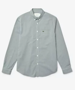 Lacoste CH2564 - Chemise - Weiß / Grün -Lacoste Soldes Magasin 996d0782831e43f991221287674bc313
