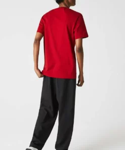 Lacoste T-shirt Imprimé - Rouge / Blanc / Bleu Marine -Lacoste Soldes Magasin 99cbf0b54aa94f58a9f1e47e3d105d98