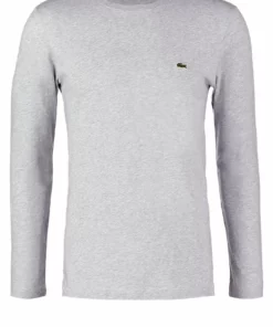 Lacoste T-shirt à Manches Longues - Silver Chine -Lacoste Soldes Magasin 9b25351930f14fd3956ac228ae75df4b